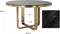 Richmond Interiors Eettafel Vendôme 140Ø incl. glas (Gold)