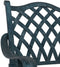 vidaXL - Tuinstoelen - 2 - stuks - Groen - Gietijzer