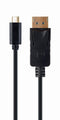 Gembird A-CM-DPM-01 - USB-C naar DisplayPort Adapter - 4K 60 Hz - Zwart