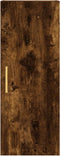 vidaXL - Hangkast - 34,5x34x90 - cm - gerookt - eikenkleurig
