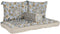 Tuinstoel DKD Home Decor Blauw Beige 155 x 76 x 65 cm 150 x 76 x 20 cm
