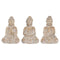 Decoratieve figuren DKD Home Decor 30,5 x 24 x 45 cm Gouden Bruin Boeddha Orientaals (3 Onderdelen)