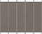 vidaXL - Kamerscherm - met - 5 - panelen - 250x200 - cm - stof - antracietkleurig