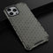 Lunso - Honinggraat Armor Backcover hoes - Geschikt voor iPhone 13 Pro Max - Zwart