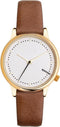 Komono Estelle Prime Cognac horloge dames - bruin - messing