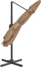 vidaXL - Zweefparasol - met - aluminium - paal - 400x300 - cm - taupe