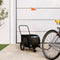 vidaXL - Hondenfietstrailer - oxford - stof - en - ijzer - zwart