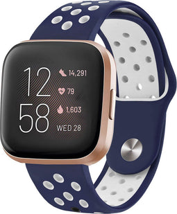 imoshion Siliconen sport bandje - Geschikt voor Fitbit Versa Lite, Versa 2 - Blauw - One Size