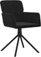 vidaXL - Eetkamerstoelen - draaibaar - 2 - st - fluweel - zwart