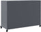 vidaXL - Dressoir - 100,5x39x72 - cm - staal - antracietkleurig