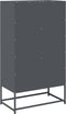 vidaXL - Hoge - kast - 68x39x123 - cm - staal - antracietkleurig