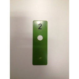 Klika - kamerschijf groen 40x120 mm NUMMER 2 - 40 stuks