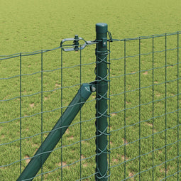 vidaXL - Hekpalen - met - Spike - - - 13 - stuks - Ø32 - mm, - 160 - cm, - Gegalvaniseerd - Staal