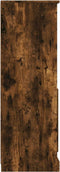 vidaXL - Hoge - kast - 36x35,5x103,5 - cm - bewerkt - hout - gerookt - eikenkleurig