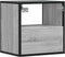 vidaXL - Nachtkastjes - 2st - wandgemonteerd - 40x31x39,5cm - grijs - sonoma - eiken