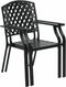 vidaXL - Tuinstoelen - 4 - st - mesh - ontwerp - staal - antraciet