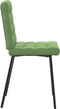 vidaXL - Eetkamerstoelen - 2 - st - fluweel - lichtgroen