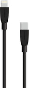 Mobiparts Wall Charger - USB-A/USB-C 2.4A met USB-C naar Lightning Kabel - Zwart