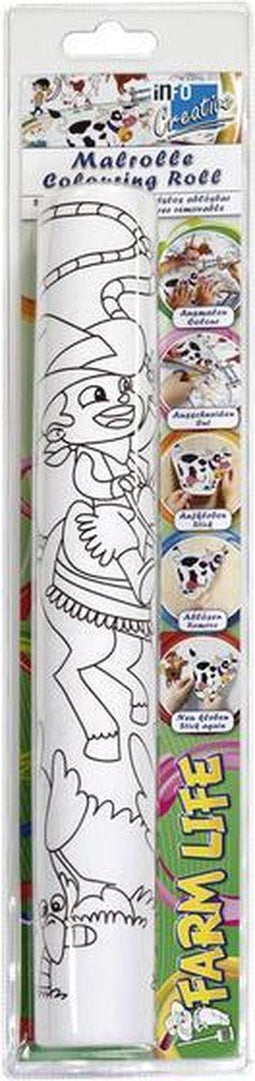 Info tekenrol - Creative - boerderij - 30cm x 4m - IN-8723-08-B