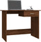 vidaXL - Bureau - 100x50x76 - cm - bewerkt - hout - bruin - eikenkleur