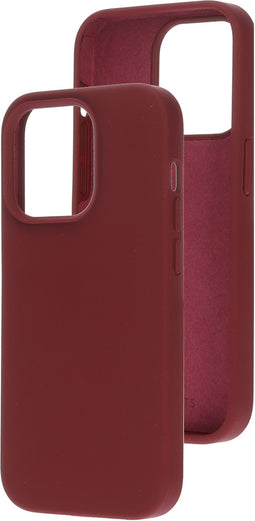 Mobiparts iPhone 14 Pro - Silicone Cover - Krasbestendig - Plum Red