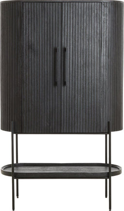 Light & Living Opbergkast Dumosi - Mangohout - 165 x 100cm - Mat Zwart