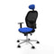 Jorquera Piqueras y Crespo 1D086N1 - Bureaustoel met hoofdsteun - Verstelbare hoogte - Blauw