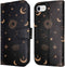 iMoshion Hoesje Geschikt voor iPhone SE (2022) / SE (2020) / 8 / 7 / 6s / 6 Hoesje Met Pasjeshouder - iMoshion Design Bookcase smartphone - Zwart / Sky Black
