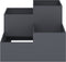 vidaXL - Tuinplanter - 80x80x60 - cm - Antraciet - Staal
