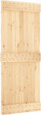 vidaXL - Schuifdeur - met - beslag - 85x210 - cm - massief - grenenhout