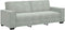 vidaXL - Driezitsbank - 180 - cm - fluweel - lichtgrijs