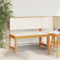 vidaXL - Tuinbank - met - Kussens - 100x50x91 - cm - Massief - Acaciahout