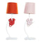 Bureaulamp DKD Home Decor Polyester Hars 25W 220 V Aap (2 pcs) (19 x 17 x 53 cm)