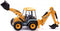 Siku JCB 4CX Graaflaadmachine 1:50 metaal/kunststof geel vele functies compatibel met -modellen met dezelfde schaal
