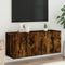 vidaXL - Tv-meubel - wandgemonteerd - 100x30x41 - cm - gerookt - eikenkleurig