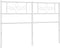 vidaXL - Hoofdbord - 140 - cm - metaal - wit