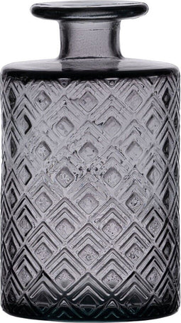Vaas Grijs Gerecycled glas 9 x 9 x 16 cm