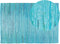 MERSIN - Laagpolig vloerkleed - Turquoise - 140 x 200 cm - Katoen