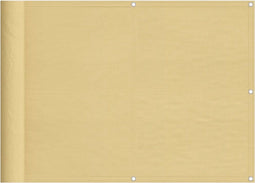 vidaXL - Balkonscherm - 75x800 - cm - 100% - oxford - polyester - zandkleurig