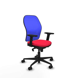 Piqueras y Crespo 2D036N0 - Bureaustoel - Verstelbare hoogte met armleuning - Rood