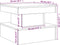 vidaXL - Salontafel - met - metalen - poten - 50x50x40 - cm - gerookt - eikenkleurig