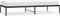 vidaXL - Bedframe - metaal - zwart - 90x200 - cm
