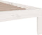 vidaXL - Bedframe - massief - hout - wit - 90x190 - cm