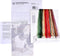 Thea Gouverneur - Borduurpakket met telpatroon - 3073A - Voorgesorteerde DMC Garens - Rode Gladiolen - Aida - 20 cm x 88 cm - DIY Kit