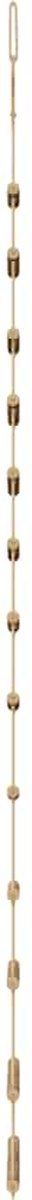 vidaXL - Hangende - kerstboom - met - topster - 86x180 - cm - naturel - tak