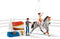Schleich HORSE CLUB - Speelfigurenset - Mia's Springset met 18 Onderdelen