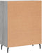 vidaXL - Dressoir - 69,5x34x90 - cm - bewerkt - hout - grijs - sonoma - eikenkleurig