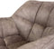 Liviza Stoel Terme Bruin - Polyester - Rond Bruin - 81 cm , 645 cm , 64 cm
