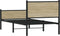vidaXL - Bedframe - zonder - matras - metaal - sonoma - eikenkleurig - 100x190 - cm