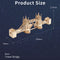 Studio Jacquí Robotime 3D puzzel - Tower Bridge - Met LED verlichting - Puzzelen - Londen - Houten puzzel - Gebouwen - Bouwpakket - Hout - 360 x 75 x 117 mm
